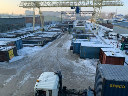 Наша открытая площадка металлопроката, площадью более 10 000 квадратных метров.